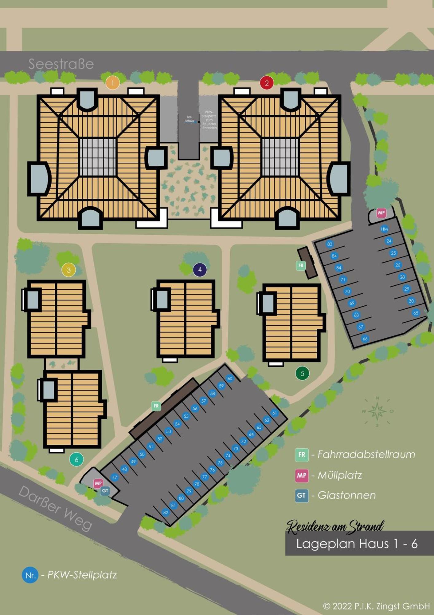 Residenz Am Strand Wohnung 1-17 Цингст Екстериор снимка